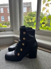 Mulberry leather heel boots