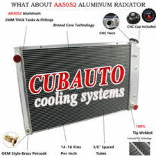 3 Row Radiator For 73-87 75 Chevy C / K Truck C10 C20 C30 K10 K20 AT/MT Aluminum