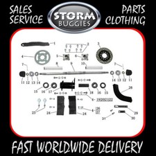 Quad Bike Rear Axle - 613mm