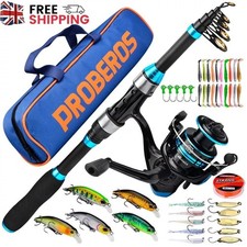 Telescopic sea fishing rod set - rod,