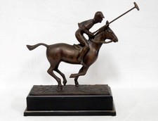 Bronze Polo Player Sculpture