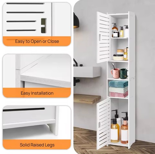 Tall bathroom storage - bathroom, cabinet
