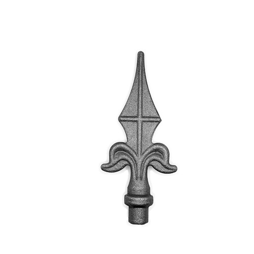 Wrought iron gate railhead - wrought,