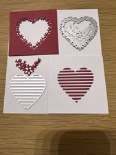 Slatted Heart Craft Die. Card