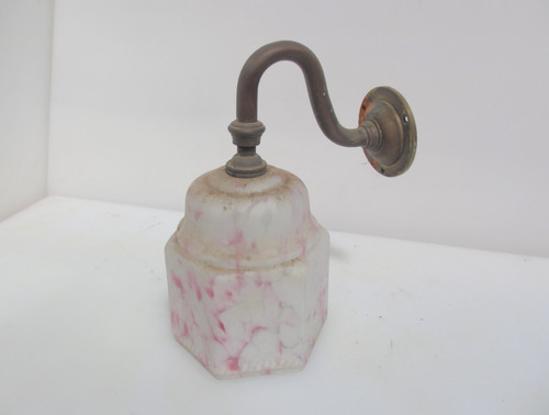 Victorian brass gas wall light - brass,
