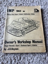 Haynes Hillman Imp Owner’s Manual 1963