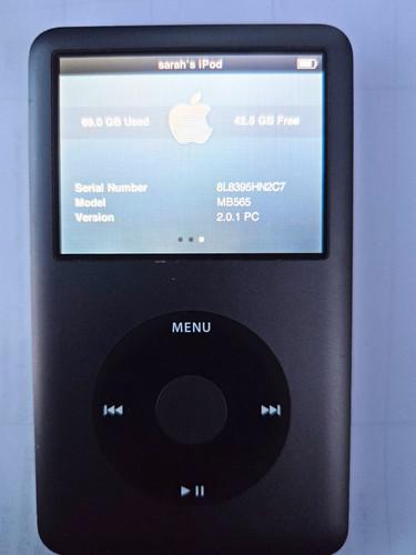 Apple ipod classic 120gb - apple, 6th