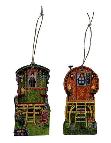 Gypsy caravan christmas tree - caravan,