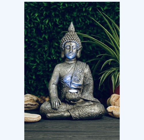 Sitting buddha with - sitting, led