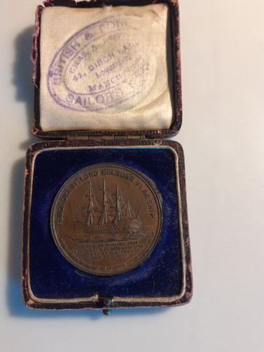 Nelson gilded bronze medal - nelson,,