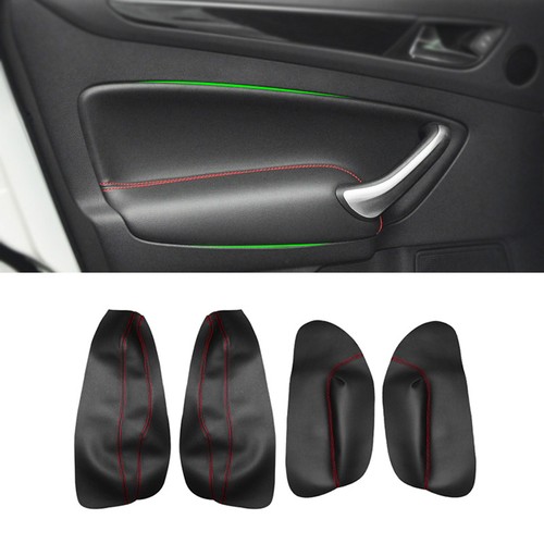 Interior leather door handle - leather,