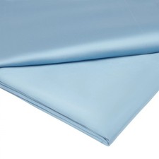 GINGERLILY SUMMERHILL KING FLAT SHEET SILK LIGHT BLUE