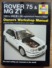 Rover 75 & MG ZT 1999 to 2006 Petrol & Diesel Haynes Owners Workshop Manual HB