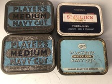 4 X Vintage Tobacco Tins