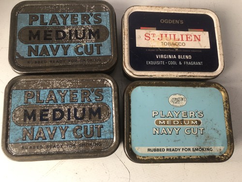 Vintage tobacco tins - x,