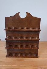 Vintage Wooden Thimble Display
