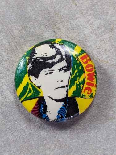 Vintage 80s david bowie pin - 80s,