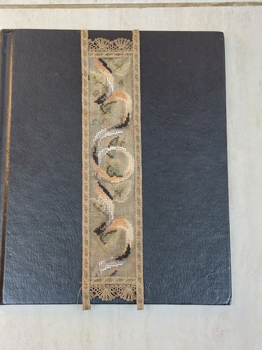 Embroidered book mark - embroidered,