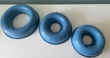 Vintage Danish Blue Enamelware Cake Forms 3 Sizes Home Decor Enamel Kitchenalia