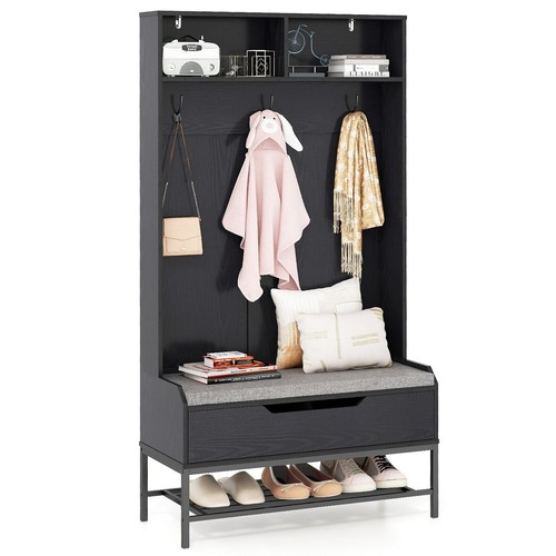 Bench 170cm tall hall tree - tall,