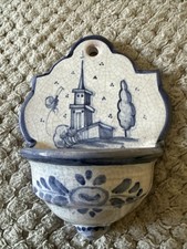 Vintage porcelain holy water - porcelain,