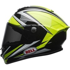 BELL MOTORCYCLE BIKE HELMET Star With Mips, Size L, Hi-Viz Green/Black Tortion