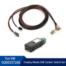 Car Install CarPlay Media MDI USB AMI Socket Cable Set For VW Golf 5Q0035726E UK