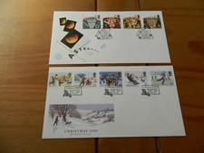 1990 2 x FIRST DAY COVERS + INSERTS - IN VERY GOOD CONDITION - PLEASE SEE PHOTOS