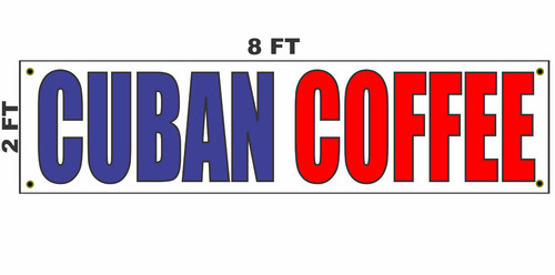 Cuban coffee banner sign - cuban,