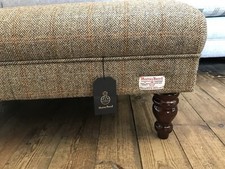 Large Harris Tweed Footstool