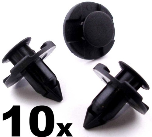 10x 8mm plastic rivet trim - 10x,