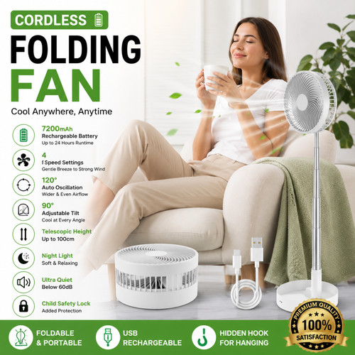 Cordless fan telescopic - cordless,