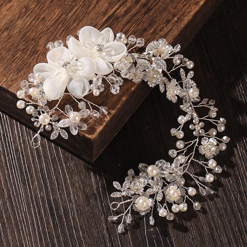 Bridal long floral pearls - long,