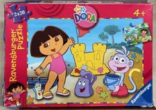 2 x 20 Piece Jigsaw Puzzle, RAVENSBURGER, "Dora on the Go"