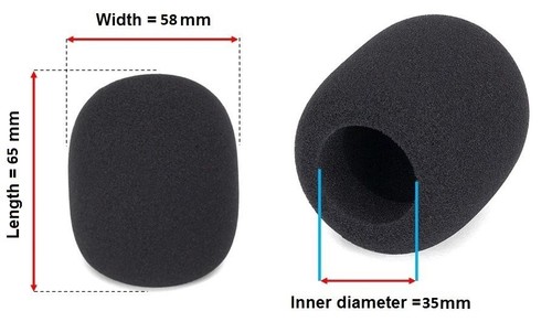 Mic foam windscreen cover for - mic,