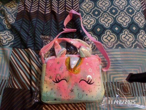 Girl unicorn fluffy - fluffy, bag