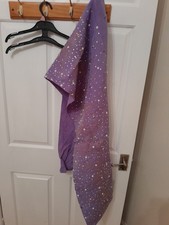 Nigerian African Aso Oke Sparkle Gele Head Wrap Maroon Gold