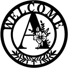Initial Welcome Sign Front