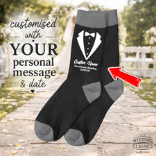 Groom Gift Socks Wedding Day