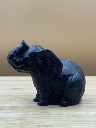 Coal mouse figurine handmade - mouse,
