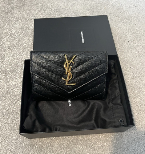 Saint laurent black leather - black,