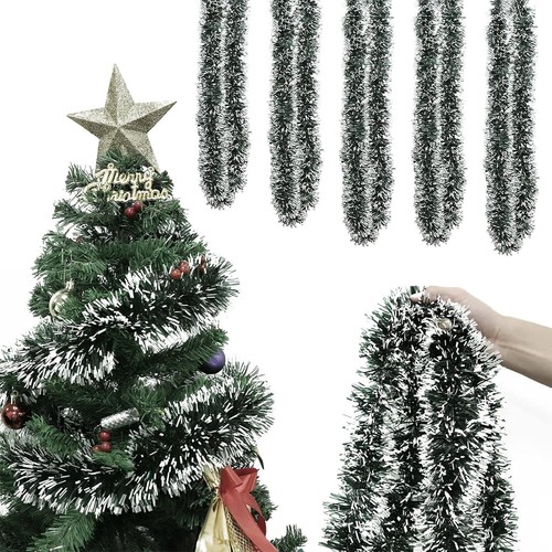 Christmas tinsel garland 10m - garland,
