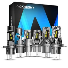 NOVSIGHT 60W 90W 100W 120W H4 LED Bulbs Headlight Replacement Error Free White