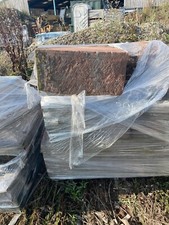 Red sandstone walling, reclaimed