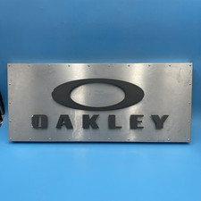 Oakley Logo 3D Letters Metal Display Shop Sign Advertisement - 28"x12"