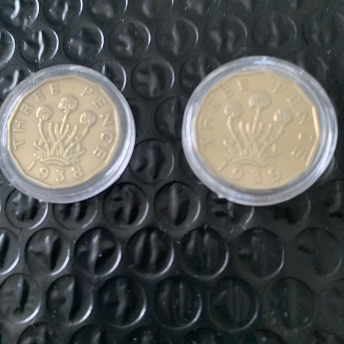 Brass threepence - brass,
