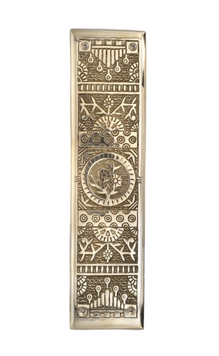 Antique eastlake brass push - eastlake,