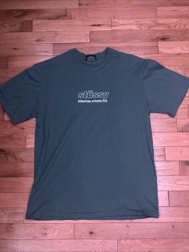 Stussy grey tee shirt - stussy, medium