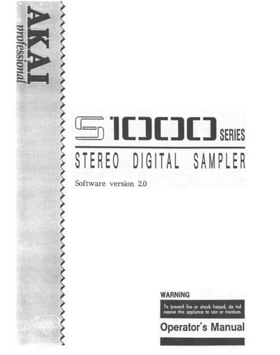 Akai s1000 digital - s1000, sampler