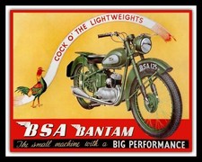 10" x 8" BSA BANTAM VINTAGE